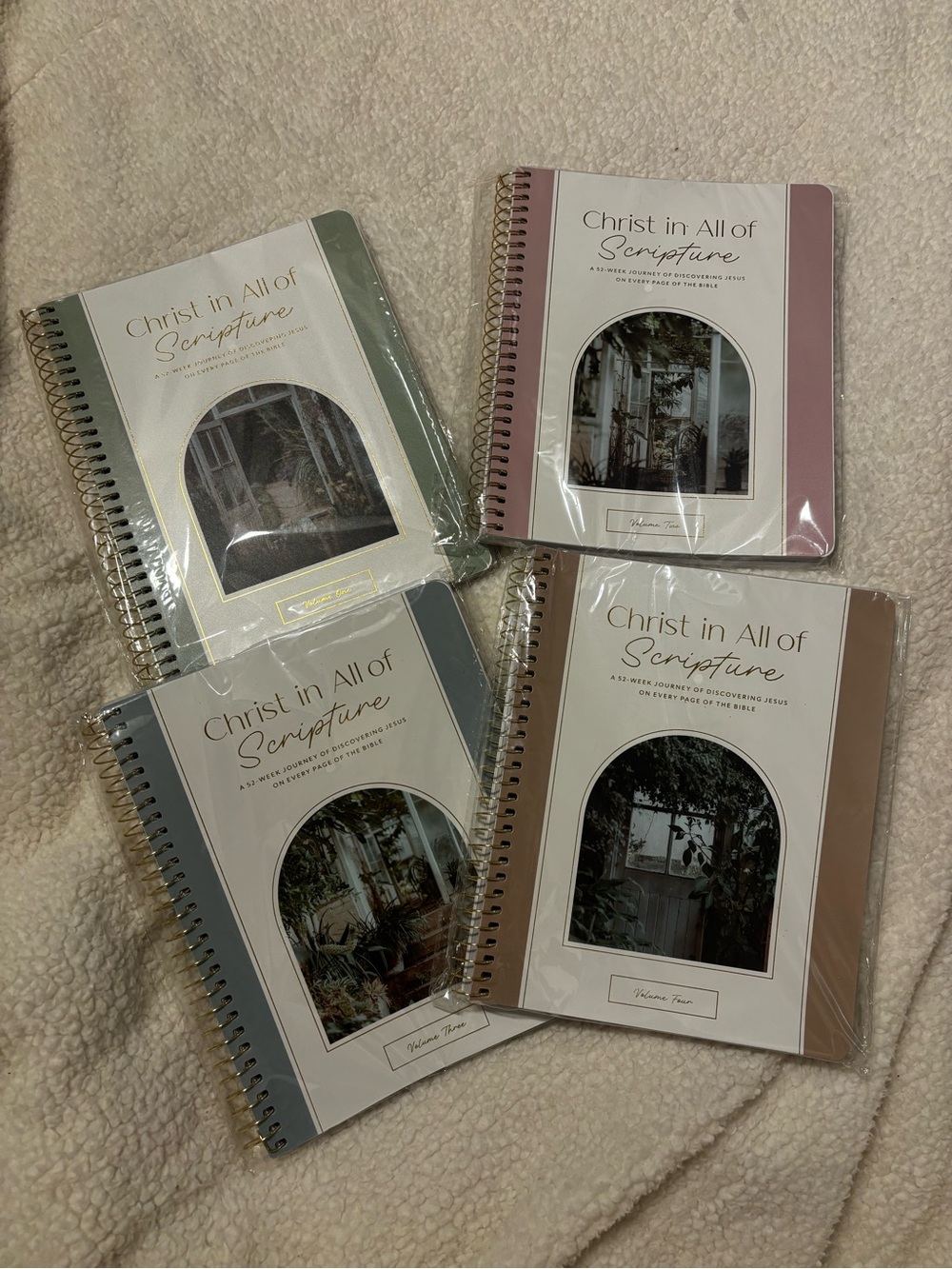 The Daily Grace Co. Christ in All of Scripture Spiral Journals 4 Pack Brand New